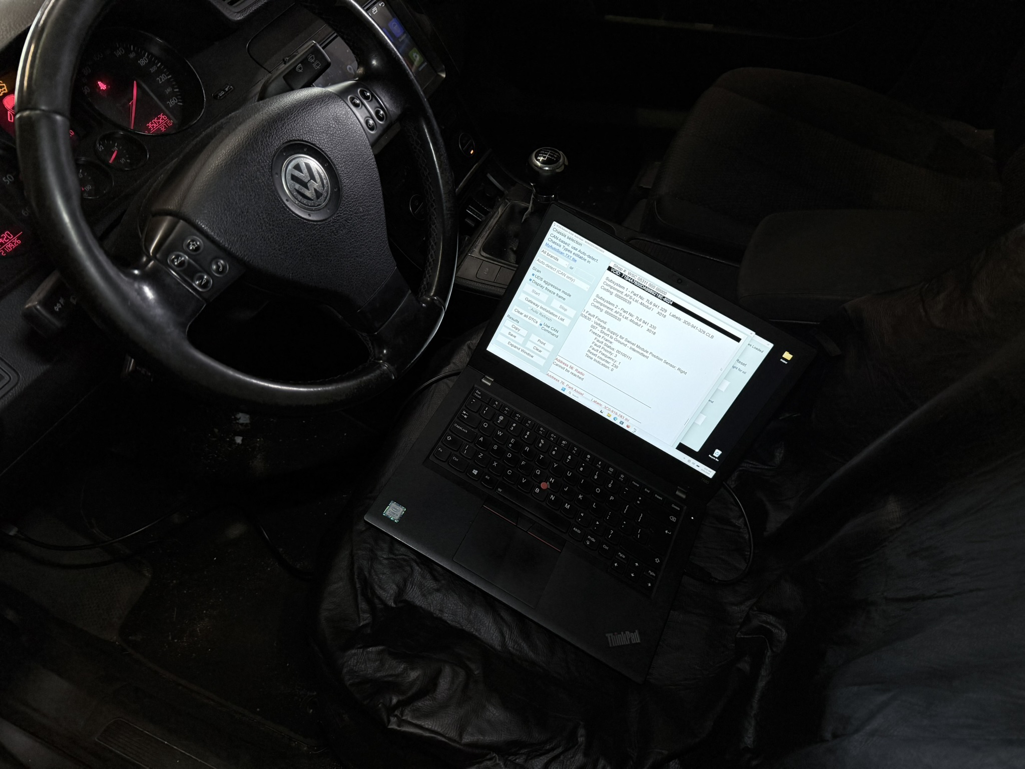 Technische voertuigdiagnose met diagnosesoftware